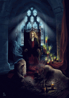 Gif animé gothique sorcier